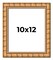 10x12 Modern Bamboo Picture Frame with UV-Resistant Acrylic & Acid Free Backing, Available in 5 Finishes - Gold, Silver, Brown, Black, and Natural
